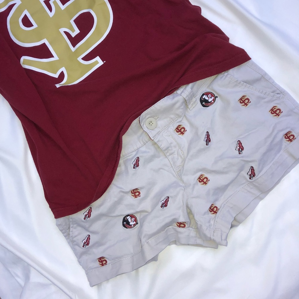 FSU EMBROIDERED SHORTS